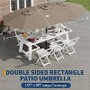 GustoWave Double-Sided 15FT x 9FT Outdoor Patio Umbrella for Pool, Deck - 4 of 4