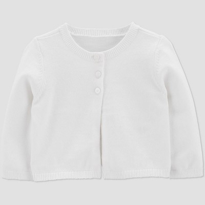 Baby Girls' Cardigan - Just One You® made by carter's White Newborn