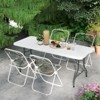 SKONYON 6ft Rectangular Folding Table - 4 of 4
