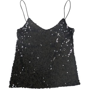 Leyden Womens Sequined Cami Tank Top - 1 of 2