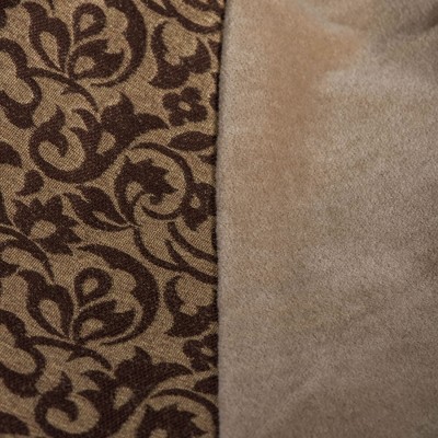 Elegant 60" Gold and Brown Velvet Brocade Christmas Tree Skirt