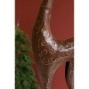Rustic Metal Reindeer 35"H & 32"H, Distressed Brown Christmas Decor (Set of 2) By Kalalou - 3 of 4