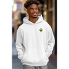 Dalix Alien Embroidery Relaxed Hoodie Soft Fleece Sweatshirt Fit Lounge Mens - 3 of 4