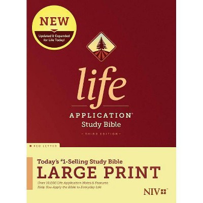 NIV Life Application Study Bible, Third Edition, Large Print (Red Letter, Hardcover)