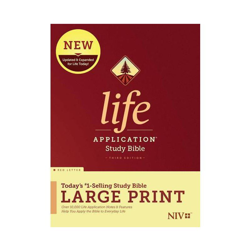 NIV Life Application Study Bible, Third Edition, Large Print (Red Letter, Hardcover), 1 of 2