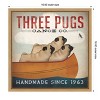 Amanti Art Three Pugs in a Canoe (handmade) by Ryan Fowler Framed Canvas Wall Art - 4 of 4
