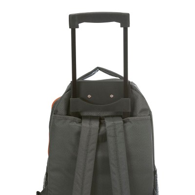 'Rockland 17'' Roadster Rolling Backpack - Charcoal, Size: Large, Grey'