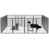 FURNIinspire Pet Crates and Houses Secure Portable Pet Fence, Pet Exercise Pen for Outdoor, for Outdoor Adventures Home Use, Black, 32"*32"*40" - 2 of 4