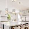 POWLIG 1 - Light Chrome Crystal Single Pendant Light Modern Metal Luxury Chandeliers - 3 of 4