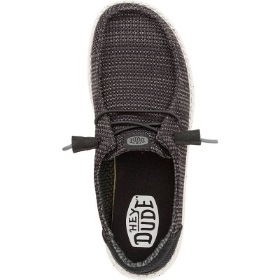 Обувь HEYDUDE Women Wendy Stretch Sox Wide , Black/White, 12 — фото 3
