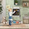 Lycvki MDF Double Sided Kids Easel with Paper Roll - 2 of 4