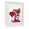 Trademark Fine Art - Athene Fritsch  More Wine Please Matted Framed Art - 3 of 4