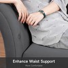 WhizMax 60.6'' Upholstered Chaise Lounge with Armrest, Velvet Button-Tufted Chaise Lounge Chair for Bedroom, Living Room, Dark Gray - 3 of 4
