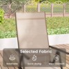 Tangkula 4PCS Patio Folding Dining Chair w/ 7-Level Adjustable High Backrest for Garden - 3 of 4