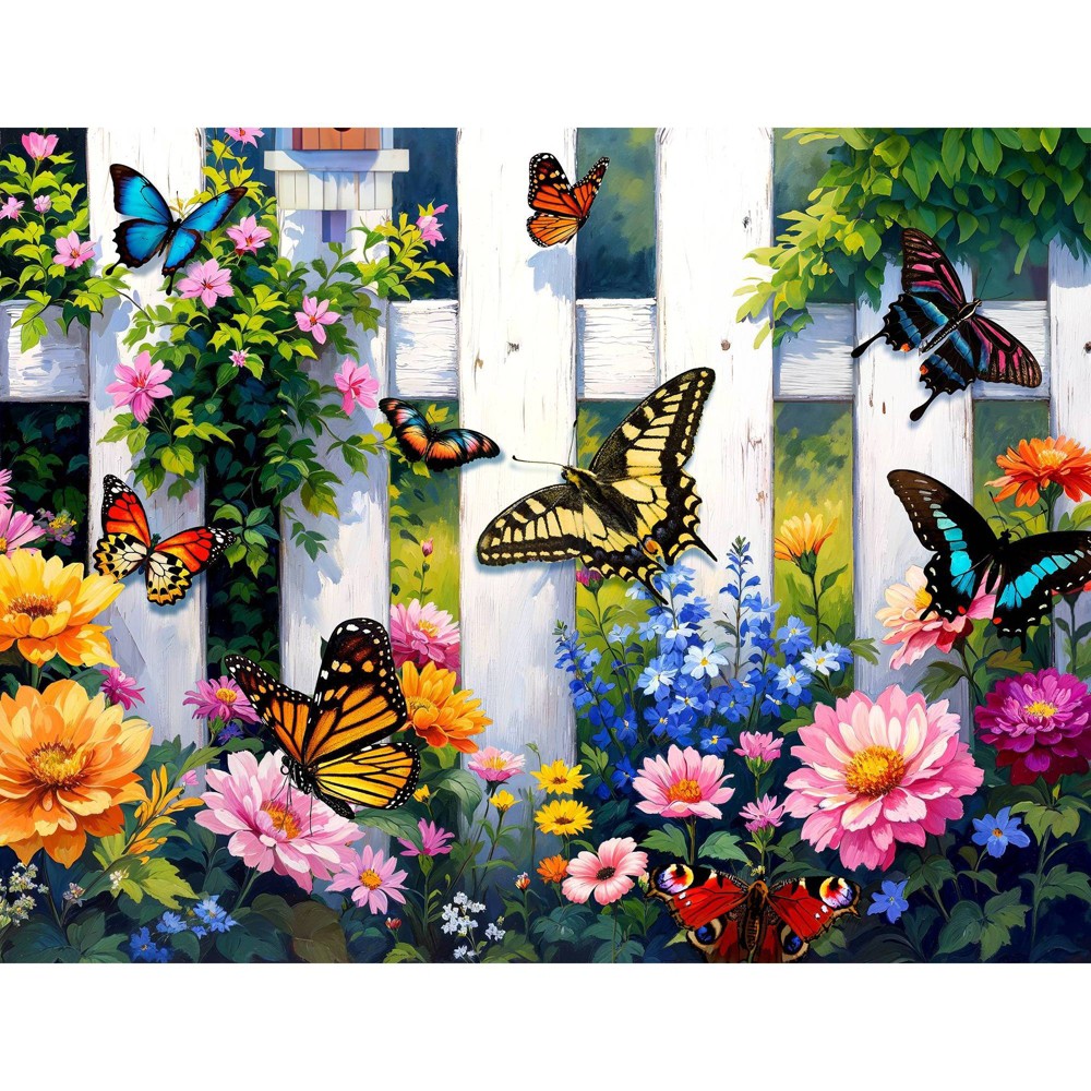 Photos - Jigsaw Puzzle / Mosaic Springbok Butterfly Haven 1000pc Jigsaw Puzzle 