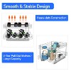 2 Tier Pull-out Cabinet Organizer, 17" W x 21" D Kitchen Under Sink Organizer, Slide Out Home Spice Rack Storage for Pots and Cans, Chrome - 4 of 4