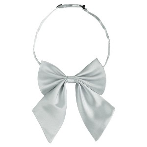 Allegra K Women's Pre-tied Adjustable Solid Color Bowknot Bow Ties - 1 of 4