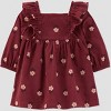 Carter's Just One You® Baby Girls' 2pc Floral Dress - Maroon - 2 of 4