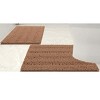 Home Mart Goods 2 Piece Taupe Soft Cozy Plush Chenille Bath Mat & Contour Bath Rug - 3 of 4