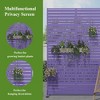 Spassway Outdoor Metal Privacy Screen with Different Colors Garden Fence Panels Patio Trellis Room Divider Decorative Wall Panels - 4 of 4