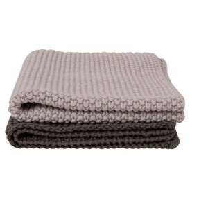 Storied Home Square Cotton Knit Dish Cloths (Set of 2 Pieces) - 1 of 4