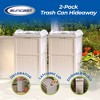 Suncast GH1732J Trashcan Hideaway Outdoor 33 Gallon Garbage Waste Bin - image 2 of 4