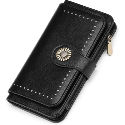 Clotth Womens RFID Blocking Trifold Wallet - Large Capacity,Secure Closure - Easy to Use Credit Card Organizer for Daily Use and Travel - image 2