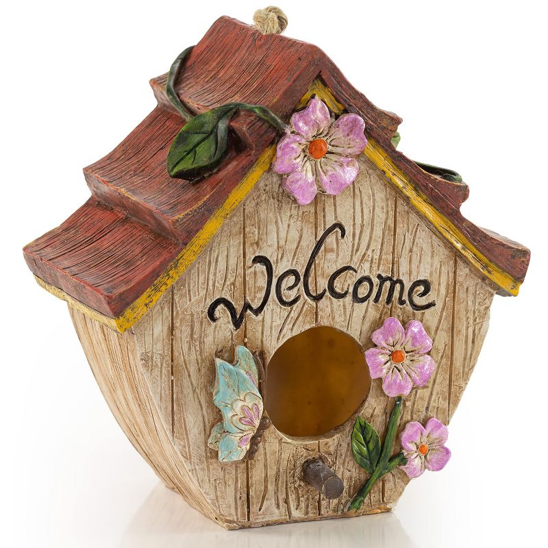 VP Home Rustic Welcome Hanging Bird Houses for Outside, 1 of 4