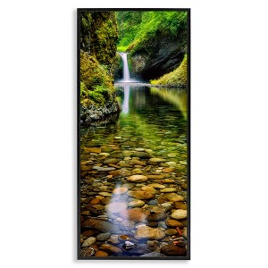 Stupell Industries Clear Stream Waterfall Photography, 13" x 30" - 1 of 4