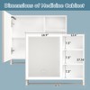 Modern 32x28inches Bathroom Cabinets, Medicine Cabinets With Mirrors And LED Lights - 2 of 4