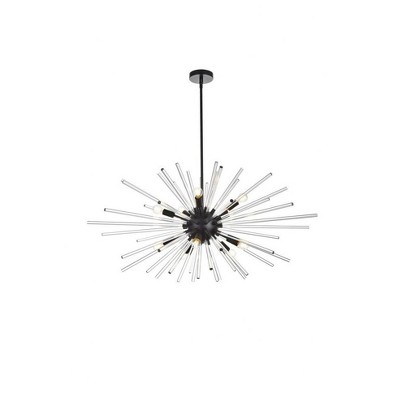 Elegant Lighting Sienna 10 - Light Pendant in  Black