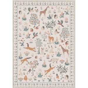Abynow Medallion Distressed Persian Indoor Area Rug - 1 of 4