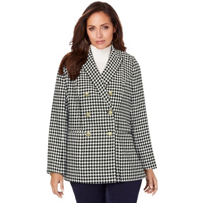 Jessica London Women's Plus Size Double Breasted Wool Blazer - 26 W ...