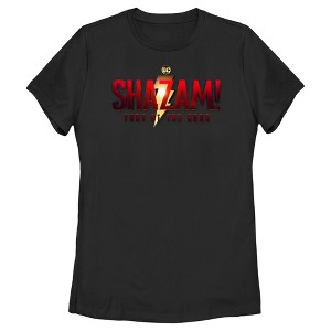 Women's Shazam! Fury of the Gods Movie Logo T-Shirt - 1 of 4