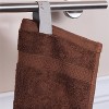 Plush and Absorbent Rayon from Bamboo and Cotton 6-Piece 16" x 30" Hand Towel Set, Chrome - Blue Nile Mills - 4 of 4