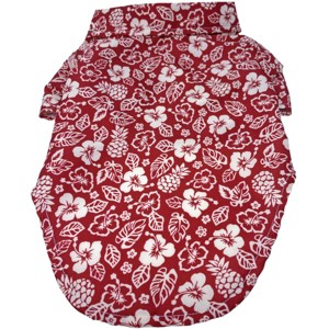 Doggie Design Hawaiian Camp Shirt - Aloha Red - 1 of 3