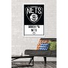 Trends International NBA Brooklyn Nets - Logo 21 Framed Wall Poster Prints - 2 of 4