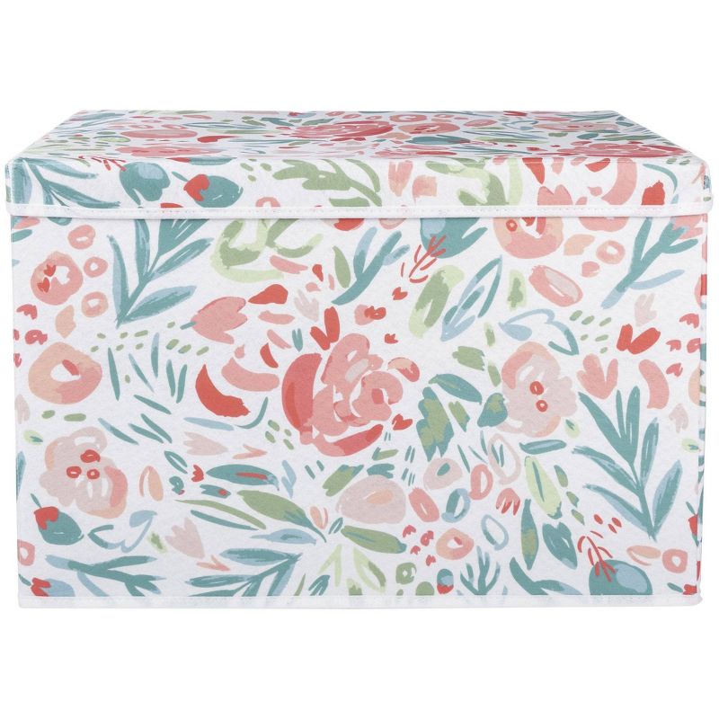 Sammy &#38; Lou Printed Felt Toy Chest - Painterly Floral, 4 of 10