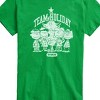 Men's - Peanuts - Snoopy Charlie Linus Sally and Lucy Team Holiday Spirit Short Sleeve Graphic T-Shirt - 2 of 4