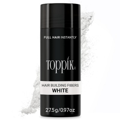 Toppik Hair Building Fibers, Fill In Fine or Thinning Hair Instantly Thicker, Fuller Looking Hair White .97 OZ
