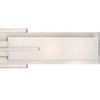Possini Euro Design Midtown Modern Wall Lights Set of 2 Satin Nickel Hardwire 4 1/2" 4-Light Fixture White Glass for Bedroom Bathroom Vanity Reading - 3 of 4