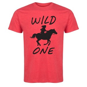 Men's - Country Casuals - Wild One, Horserider Short Sleeve Graphic T-Shirt - 1 of 4