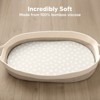 KeaBabies Bassinet Sheet for Baby Girls, Boys, 2-Pack Isla Fitted Bassinet Sheets, Bassinet Mattress Sheets - 2 of 4