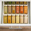 Talented Kitchen 145 Preprinted Spice Jar Labels with Seasoning Stickers, Numbers, White All Caps Letters on Clear Water Resistant Vinyl - 2 of 4