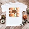 SmileyWorld Gobble Turkey Distressed - Youth Short Sleeve Graphic T-Shirt and Toddler Short Sleeve Graphic T-Shirt - 3 of 4