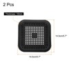 Unique Bargains Shower Drain Hair Catcher Square Drain Cover with Anti-slip Point Silicone Hair Stopper - 2 of 4