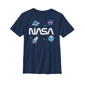 Boy's NASA Logo Space Emoji T-Shirt