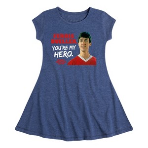 Girls' - Ferris Bueller's Day Off - Ferris My Hero Fit & Flair Cap Sleeve Dress - 1 of 3
