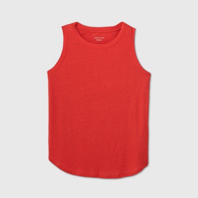 plus size linen tank top