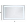 Elegant Decor Helios 40" x 27" Hardwired LED Bathroom Mirror with Touch Sensor - 3 of 3